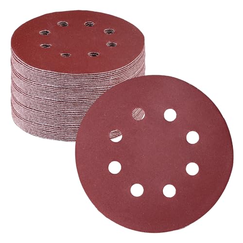 WORKPRO Sanding Discs, 5-Inch 320 Grit 8-Hole Hook and Loop, 50 Pack - style: 50PCS 5 Inch 320 Grit