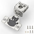 FURNIWARE 20 Pieces Soft Closing Cabinet Hinges, 1-1/4 inch Overlay Cabinet Hardware Hinges Nickel Plated- 105 Degree - color: Satin Nickel - 20 Pack, size: 1-1/4 Inch