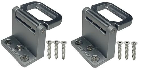 Window Security Lock, Sliding Window Security Latch for Vertical & Horizontal Sliding Glass Windows and Doors, Easy to Install, for Bedroom, Home, Apartment and Office 2 Pack (Silver)