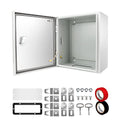 TOCRETOARE Outdoor Electrical Junction Box, 12 x 10 x 6'' NEMA 4X Enclosure Box, Wall Mounted IP66 Waterproof & Dustproof Lockable Metal Junction Box - size: 12"x10"x6"