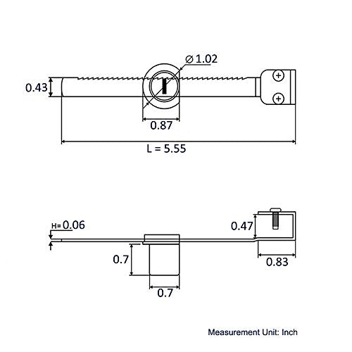 WOOCH Sliding Glass Door Ratchet Lock with Chrome Finish, Keyed Alike Showcase Display - 8 Pack - size: 5-1/2 Inches - 8Pack