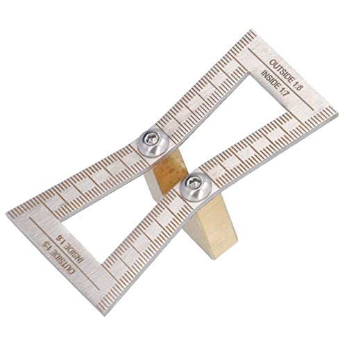 Precision Stainless Steel Dovetail Marking Fixture with Bevel for Joinery