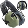 M300A Ear Protection For Gun Range - Shooting Ear Muffs with Ergonomic Gel Cushions, IPX5 Waterproof Gear - color: Green
