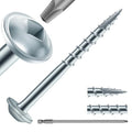 Pocket Hole Screws #8 x 1-1/2" (316Pcs) 2lb. Carbon Steel, Zinc Plated, Washer Head, Coarse Thread, Square Drive,150MM Drive Bit Included - color: Zinc Plated, size: #8 x 1-1/2"