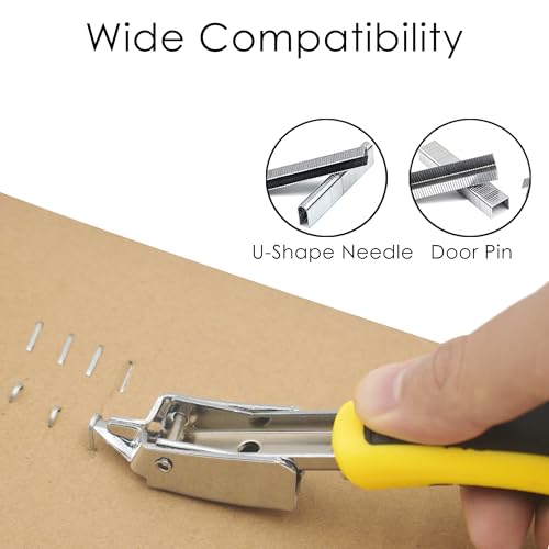 Staple Remover Heavy Duty Staple Puller, Upholstery Tool, Yellow