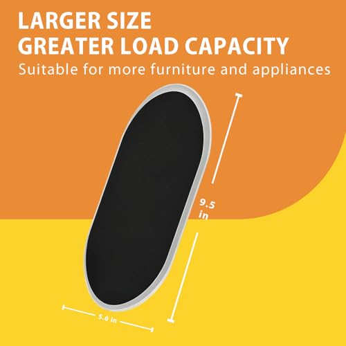 Furniture Sliders, 9 1/2" Sliders for Carpet Hardwood Floors Large Heavy Furniture, Reusable Heavy-Duty Gliders Movers Plastic Moving Pads Protectors (4 PCS 9 1/2" Beige) - size: 4 PCS 9 1/2" Beige