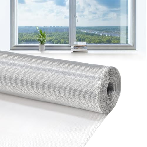 Aluminum Window Screen mesh, 3'x25' Replacement Mosquito Net Roll, Silver - color: Silver, size: 3'x25'