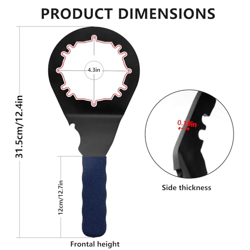 Sink Drain Wrench Universal Under Sink Wrench Faucet Tool Fit for Hex Nuts and All 4, 6 and 8 Tab Locking Nuts on strainer drains Loosen and Tighten the Filter Lock Nut