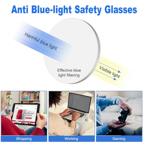 Safety Glasses Goggles for Women Girls Anti Fog Protective Eyewear Glasses - color: Deep Blue+deep Purple