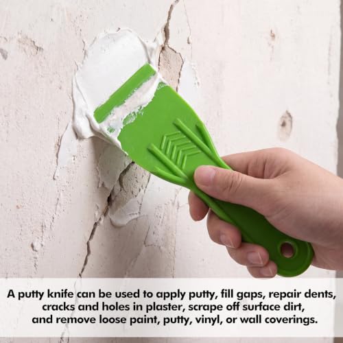 36 Pcs Plastic Putty Knife 2" Flexible Putty Knife Scraper, Green - color: Green