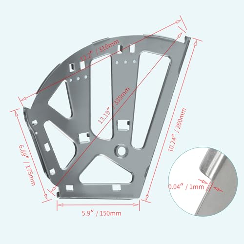 3 Layers Shoes Drawer Cabinet Hinges Flip Frames, Grey, 1 Pair - color: Gray, size: 3 Layers