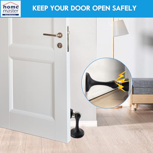 Magnetic Door Stopper, Door Holder to Keep Door Open, Matte Black, 1 Pack