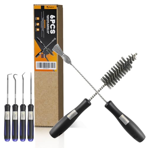 Injector Sleeve Cup/Seat/Bore Cleaning Brush Kit Replace AP0084 AP0085 3252 Compatible with Ford 1994~2018 Powerstroke 6.0L 6.4L 6.7L 7.3L / Caterpillar 3126 C7 C9 / Navistar/Maxxforce
