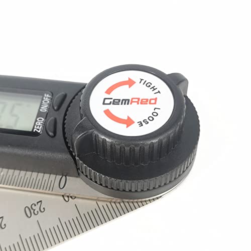 GemRed 82305 Digital Angle Finder Protractor Stainless Steel