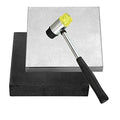 Steel and Rubber Block 2 Pcs Work Bench Blocks 6" x 6" (15cmx15cm) - color: Steel and Rubber Block, size: 6" x 6"