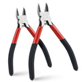 2-Pack 5-Inch & 6-Inch Wire Cutters, Spring-Loaded Diagonal Cutting Pliers