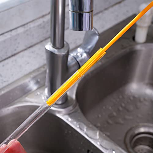 Silicone Straw Brush 4 Pack, Teal