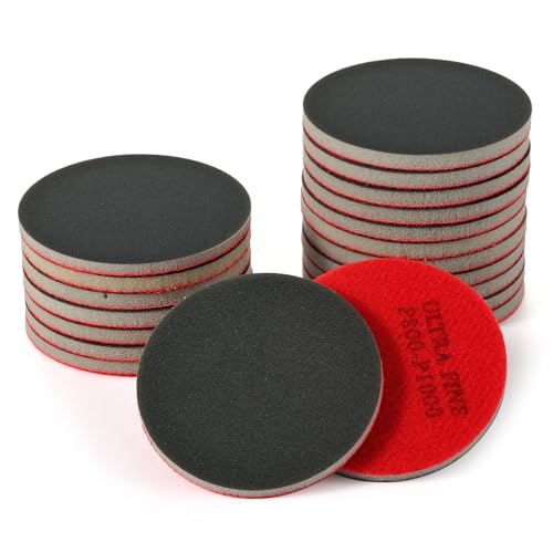MAXMAN 20Pcs Sanding Sponge Set, 3"Foam Sanding Pads, 800-1000Grit for Wood - style: 800-1000 Grit
