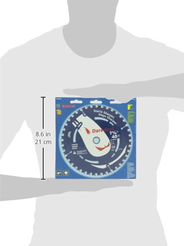 BOSCH DCB740 7-1/4 In. 40 Tooth Edge Circular Saw Blade for Fine Finish - size: 7-1/4" Diameter, style: 40 Teeth