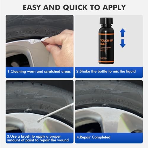 Armor Black Rim Touch Up Paint for Tesla Wheels - color: Armor Black