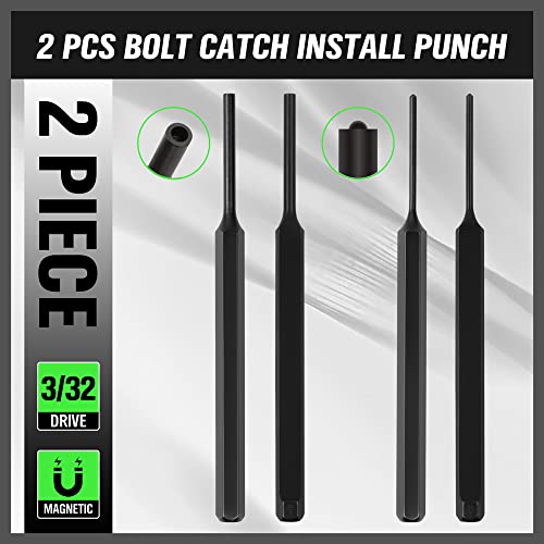 7-Piece Premium Roll Pin Starter Punch and Install Punch Set - 1/16, 5/64, 3/32, 1/8-inch - color: Roll Pin Starter Punch - Black