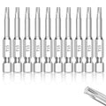 NAUIX 10Pcs T15 Torx Bit Set (2" Long), Magnetic Star 6 Point - style: T15