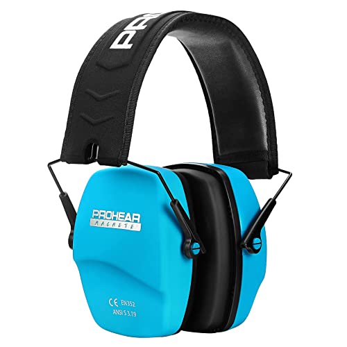 PROHEAR 016 NRR 26dB Shooting Ear Protection, Slim Passive Earmuffs - color: Blue
