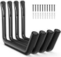 niffgaff Heavy Duty Garage Storage Hooks - 120 LB Capacity Wall Mounted Rack for Kayaks, Ladders, and Bikes - color: Black 4 pack