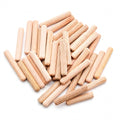 48Pcs 5mm x 30mm / 1/5 Inch x 1.18 Inch Wooden Dowel Pin - size: 5 x 30mm