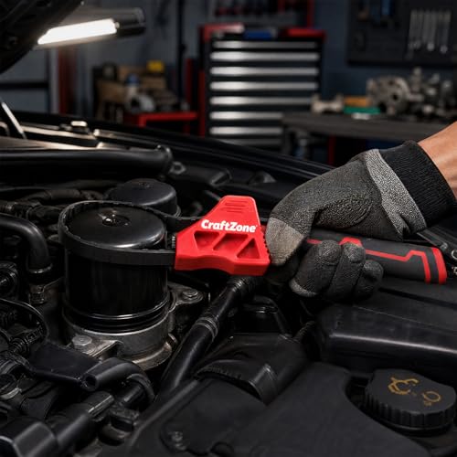 2-piece Rubber Strap Wrench Set, Adjustable Oil Filter Wrench with Anti-Slip Strap (2-piece), 4" & 6" Spanner Wrench for Plumbing, Faucet, Pipe, and Spark Plug