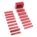 Setup Blocks Height Gauge Set, Height Master, 17pcs Precision Aluminum Setup Bars for Router and Table Saw Accessories Woodworking Set Up, 1/32" High Precision Fast Height Marked Bars,MG-049R
