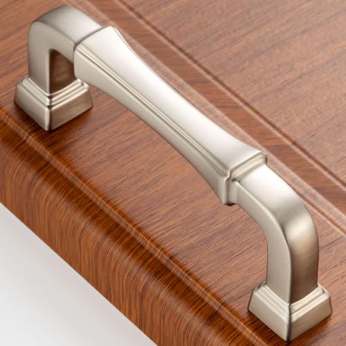 3 Inch Brushed Nickel Cabinet Pulls Kitchen Handles 10 Pack 3175 - color: Brushed Nickel, size: 3 In Hole Distance