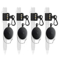 Likesing Retractable Pen Holder, 27.5" 4 Elastic Pen Leash Set(Black) - color: Black - 4 Retractable Cilp