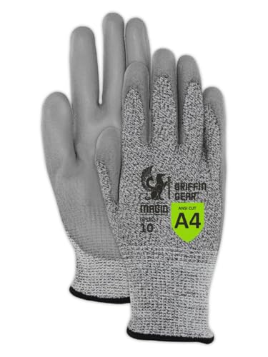 MAGID Griffin Gear ANSI A4 Sandy Nitrile Coated Work Gloves - color: Polyurethane Coating, size: 5/XXS, style: 1 Pair