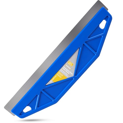 12-Inch Paint Edger & Trim Guard, Stainless Steel Straight Edge Tool - color: Blue
