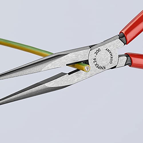 KNIPEX 26 11 200 Long Nose Pliers With Cutter 8-Inch