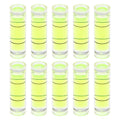 HARFINGTON 10pcs Small Cylindrical Bubble Level Vials 6x20mm PMMA Mini Horizontal Bubble Spirit Level Measuring Layout Tools for RV TV Picture Frame Hanging Tool Leveler - size: 6x20mm