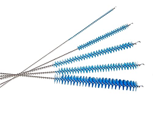 10" Extra Long Tube Brush Set - Small 5 Pack - Blue - color: Blue, size: Small 5 Pack (2mm 3mm 4mm 5mm 6mm)