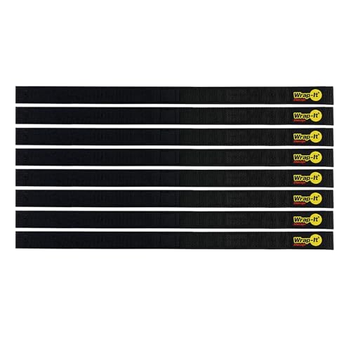 Quick-Straps by Wrap-It Storage - 18" (8-Pack) Black - color: Black, size: 18" (8 Pack)