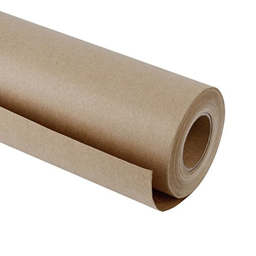 RUSPEPA Brown Kraft Paper Roll, 36"x 1200"(100'), Crafts Kraft Paper for Gift Wrapping, Poster Bulletin Board Arts Crafts, Bouquet Flower Wrapping, Table Covering Packing Shipping Dunnage & Parcel - color: Brown, size: 36" x 100'