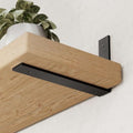 6-Pack Heavy Duty 6-Inch Black Shelf Brackets, L Shelf Bracket 6Inch for Floating Shelves, 1/5-Inch Thick - color: Black 6Pack, size: 6 Inch