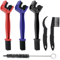 6-Piece Bike Chain Cleaner Kit with 3 Brushes & Cleaning Tools - for MTB, Motorcycle, E-Bike - Rust Removal & Maintenance