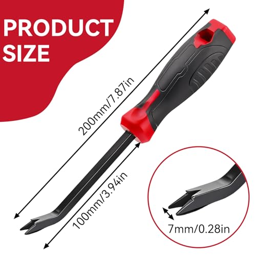 Staple Remover, Heavy Duty Staple Remover Tool, Upholstery Stapler Puller Lifter Tool, Chrome Vanadium Steel Staple Lifter Nail Puller for Carpet, Wood, Floor, Furniture, Construction