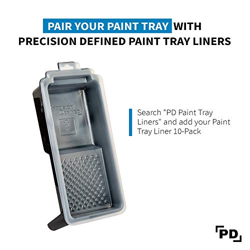 PD 4 Inch Paint Roller Tray, 2-Pack, Deep Pocket, Black Plastic - color: Tray (Black) – 2 Pack, size: 4-inch