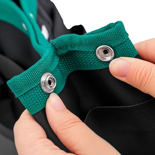 GRENPRO Heavy Duty Garden Tool Bag, Molded Bottom, 10 Pockets, Dark Green - size: 13" Garden Tool Bag