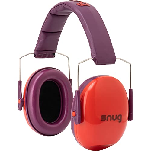 Snug Kids Earmuffs – Noise Reduction for Toddlers & Children – Adjustable, Lightweight, Foldable, Soft & Comfortable - color: Red New