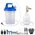 Pneumatic Brake Bleeding Tool 3L Suction Can 1L Bottle 22 Fittings