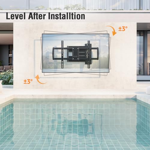 Outdoor TV Wall Mount Waterproof for 42-75 Inch TVs, 37.9" Long Extend Arm - size: Outdoor, Arm 37.9"
