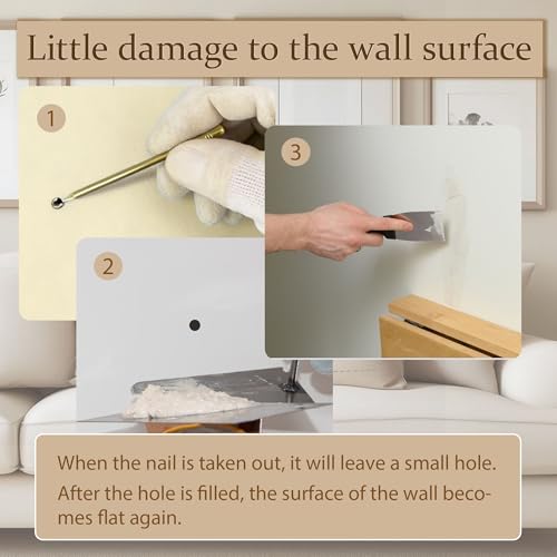 25PCS 100lbs Heavy Duty Picture Hangers with Nails,Picture Hanging Hooks,Heavy Picture Hanging Hardware Used in Wooden Wall & Drywall for Mirror, Photo Frame,Clock,House Decoration - style: Style B