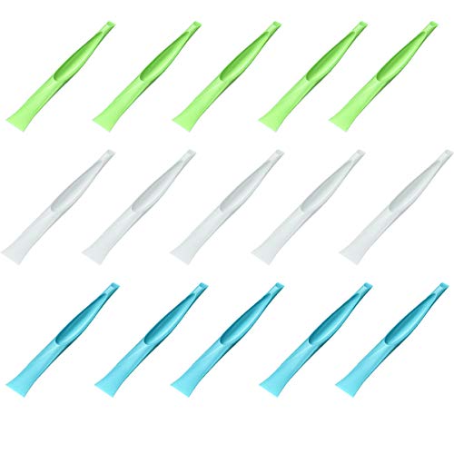 15 Pack Multipurpose Stiff Scraper Gum Scraper,Flexible Plastic